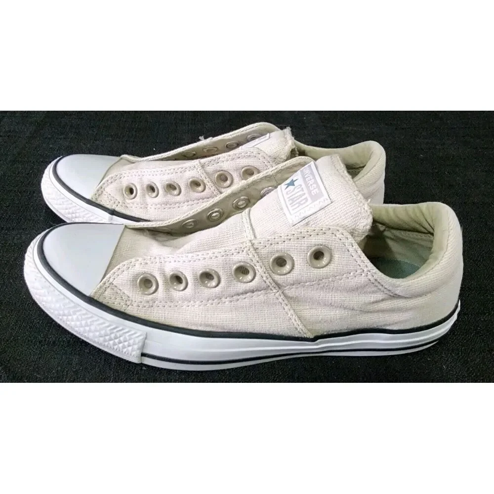 Converse Shoes Womens 7 Madison Cap Toe All Stars Sneakers Khaki‎ Low Top